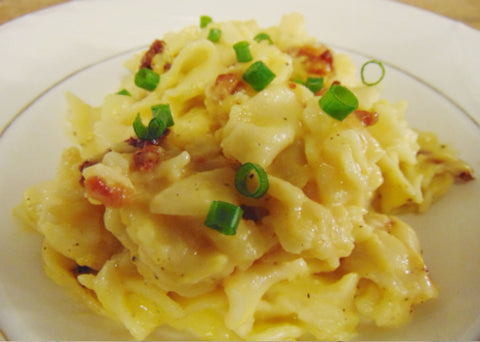 Noodles with Smoked Der Alpen Cheese