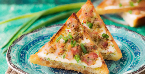 Spiced Ham and Cheese Toasts