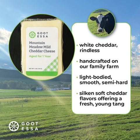 4 oz Mountain Meadow Mild Cheddar (Case Lot of 12)