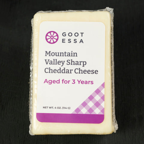 4 oz Mountain Valley Sharp Cheddar (Case Lot of 12)