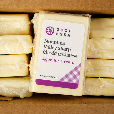 4 oz Mountain Valley Sharp Cheddar (Case Lot of 12)