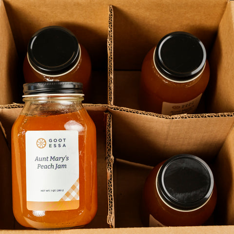 32 oz Aunt Mary's Peach Jam (Case Lot of 4)
