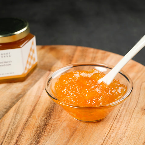 1.5 oz Aunt Mary's Peach Jam (Case Lot of 24)
