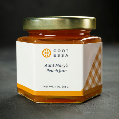 4 oz Aunt Mary's Peach Jam (Case Lot of 12)