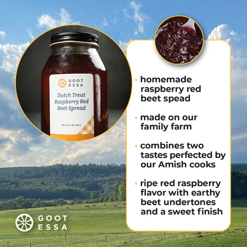 32 oz Dutch Treat Raspberry-Red Beet Spread (Case Lot of 4)