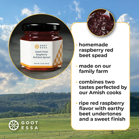 1.5 oz Dutch Treat Raspberry-Red Beet Spread (Case Lot of 24)