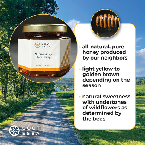 4 oz Nittany Valley Pure Honey (Case Lot of 12)