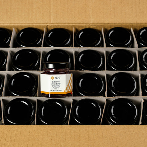 1.5 oz Rebecca's Strawberry Cranberry Preserve (Case Lot of 24)