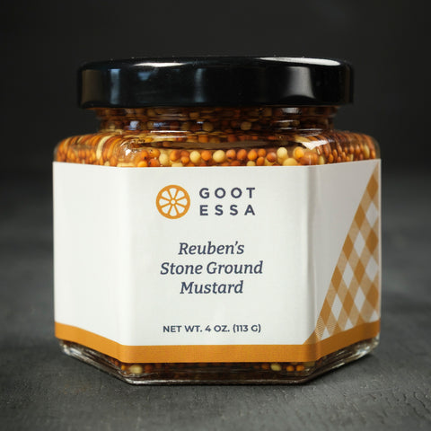 4 oz Reuben's Stone Ground Mustard (Case Lot of 12)