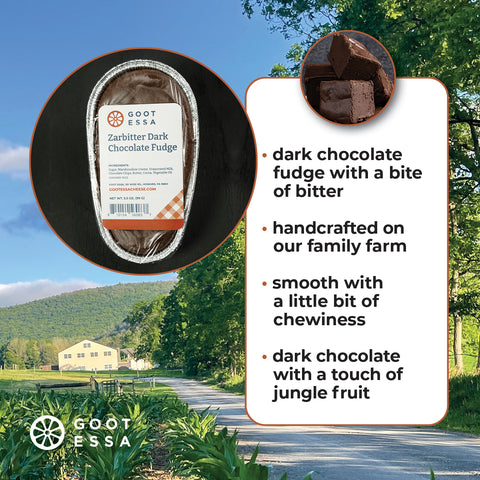 3.5 oz Zarbitter Dark Chocolate Fudge (Case Lot of 6)