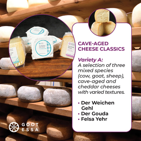 Cave Aged Cheese Classics - A (1.5 lbs. of 3 Cheeses)