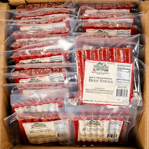4.5 oz Ike's Traditional Beef Sticks (Case Lot of 20)