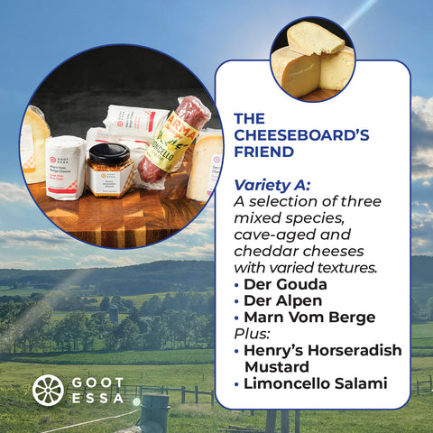 Cheeseboard's Friend - A (1.5 lbs of 3 Cheeses, 1 4 oz Mustard and 1 Meat)