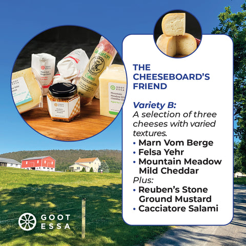 Cheeseboard's Friend - B (1.5 lbs. of 3 Cheeses, 1 4 oz Mustard and 1 Meat)