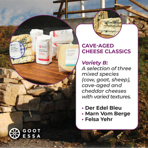 Cave Aged Cheese Classics - B (1.5 lbs. of 3 Cheeses)