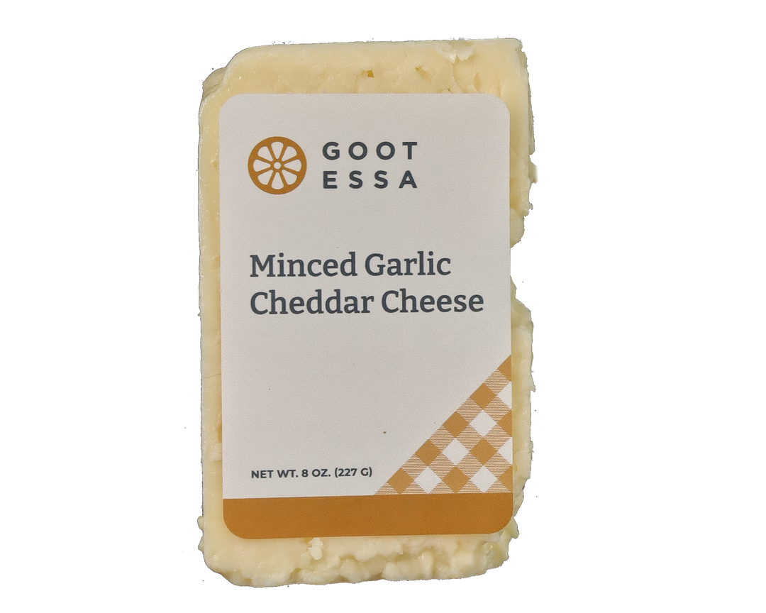 Minced Garlic Cheddar | Goot Essa Flavorful Garlic-Infused Cheese ...