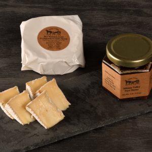 Brie cheese and honey